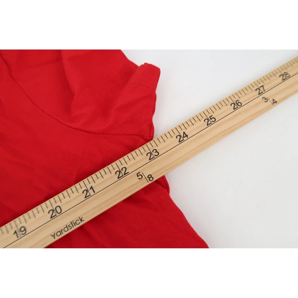 Polo Ralph Lauren T-Shirt Mens Large Red Polo Bear Winter Graphic Classic Fit